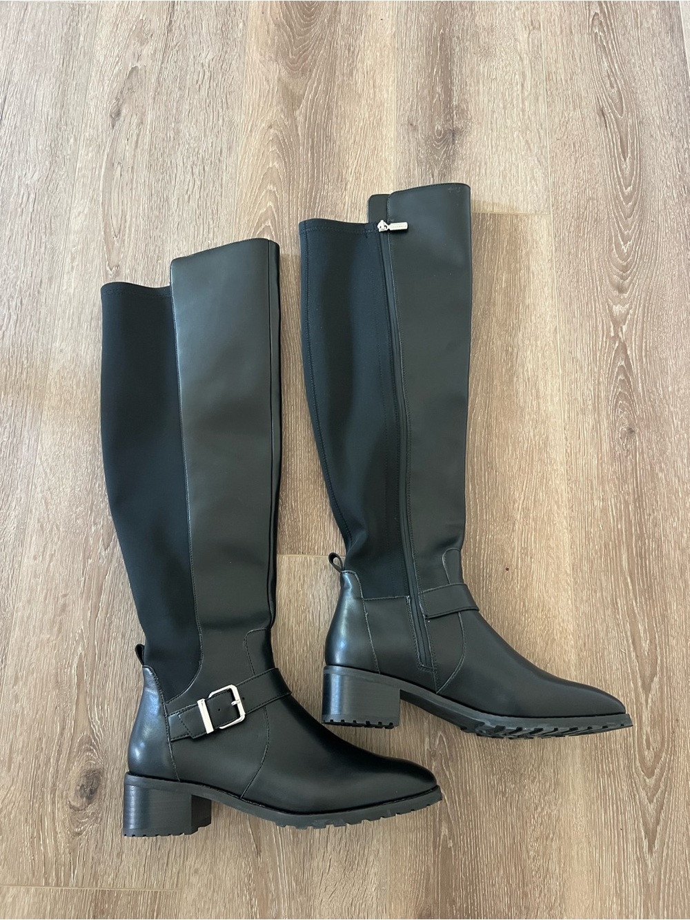 Blondo Black Over-the-Knee Buckle Riding Boots